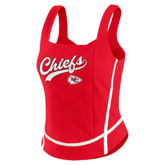 Kansas City Chiefs WEAR by Erin Andrews Women's Square Neck Tank Top Red | NFL