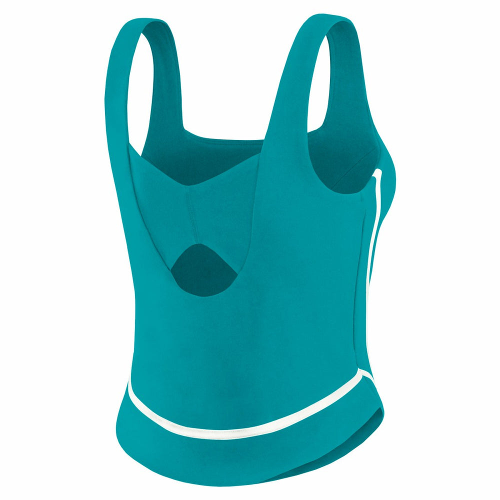 Miami Dolphins WEAR by Erin Andrews Women's Square Neck Tank Top Aqua | NFL