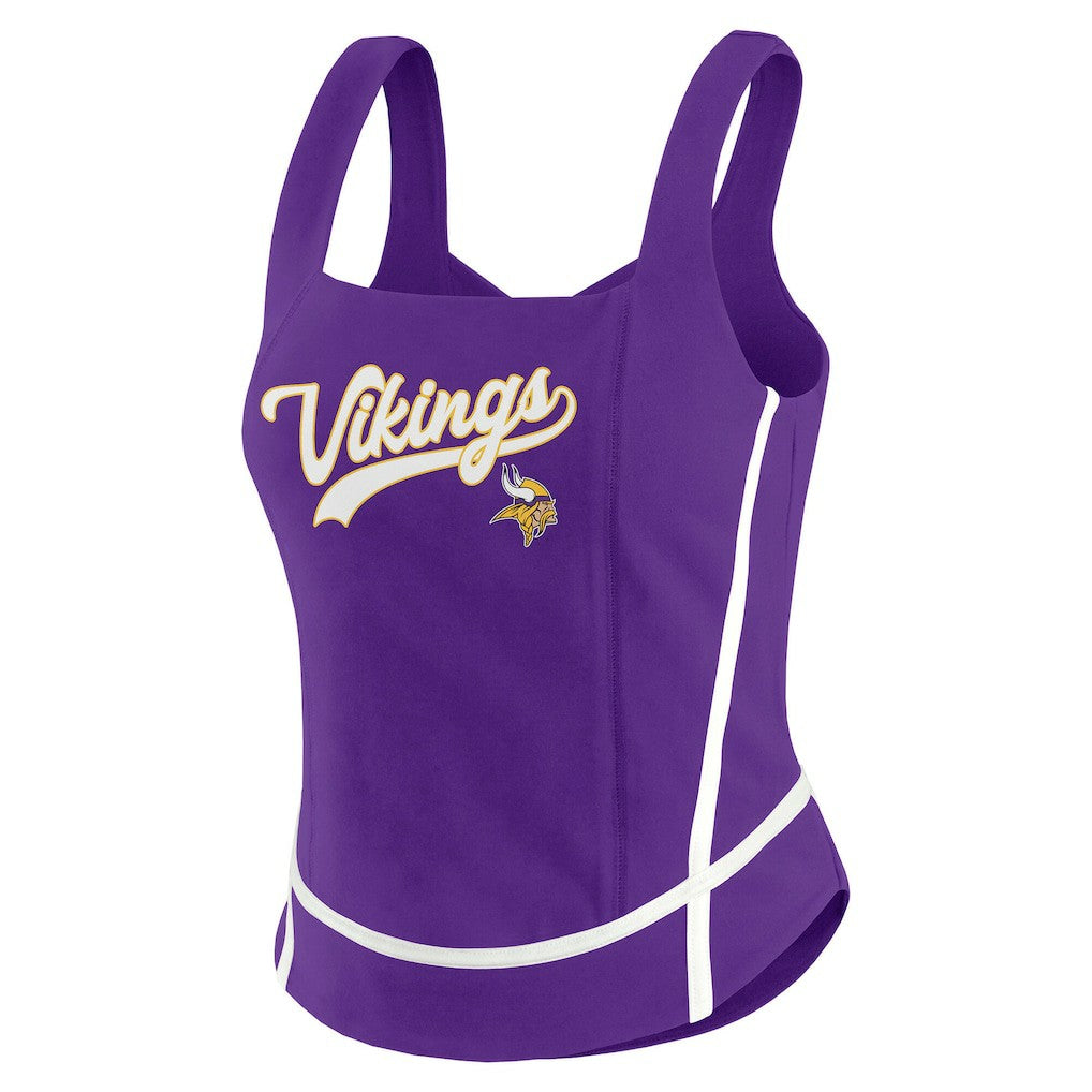 Minnesota Vikings WEAR by Erin Andrews Women's Square Neck Tank Top Purple | NFL