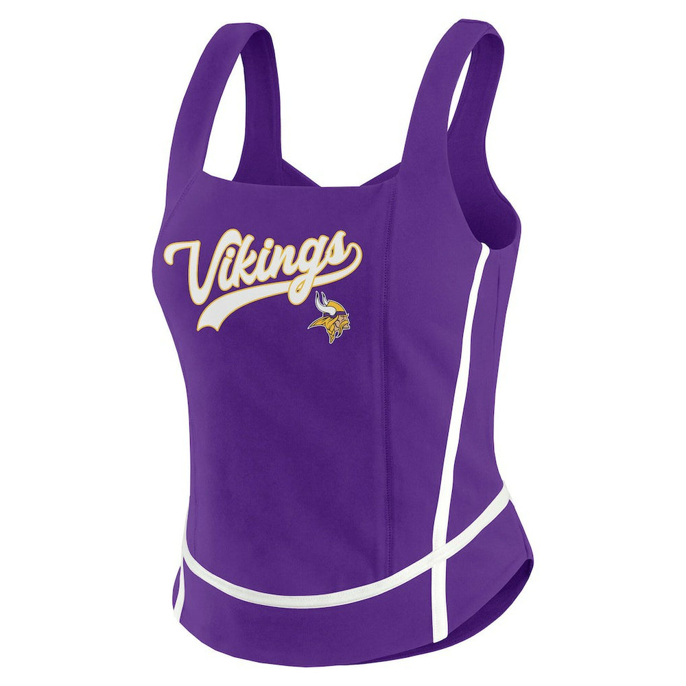 Minnesota Vikings WEAR by Erin Andrews Women's Square Neck Tank Top Purple | NFL