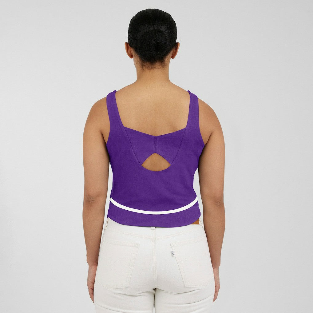 Minnesota Vikings WEAR by Erin Andrews Women's Square Neck Tank Top Purple | NFL