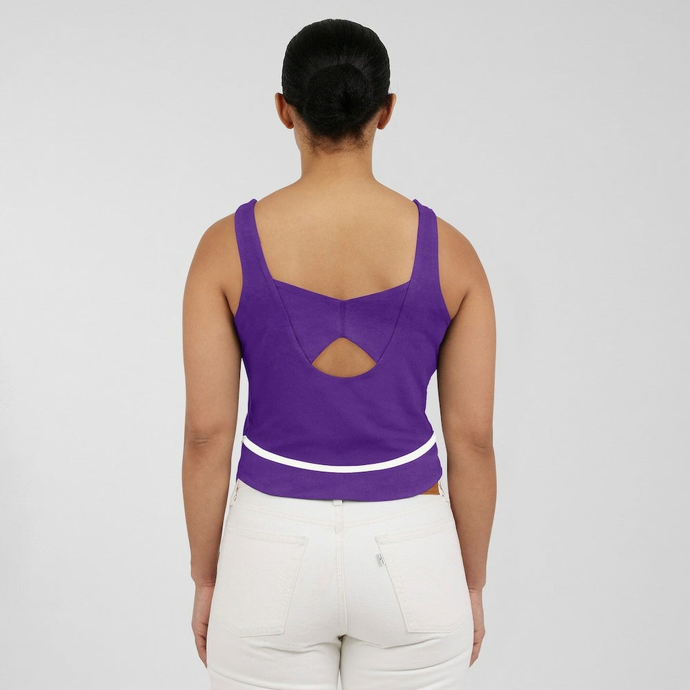 Minnesota Vikings WEAR by Erin Andrews Women's Square Neck Tank Top Purple | NFL