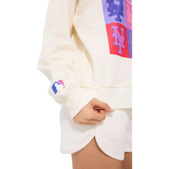 New York Mets Terez Women's Technicolor  Oversized Pullover Sweatshirt - MLB