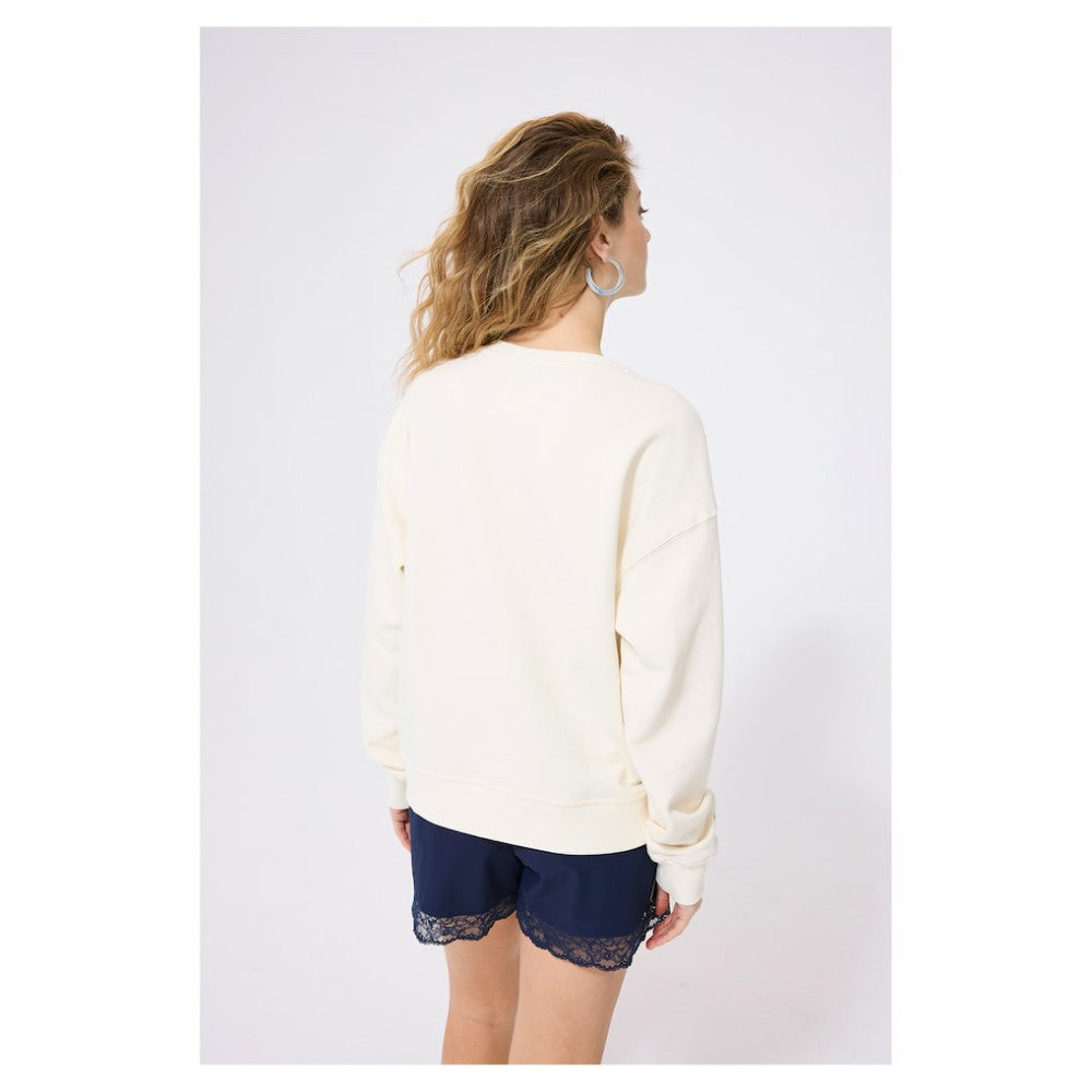 Chicago Cubs Terez Women's Technicolor  Oversized Pullover Sweatshirt - MLB