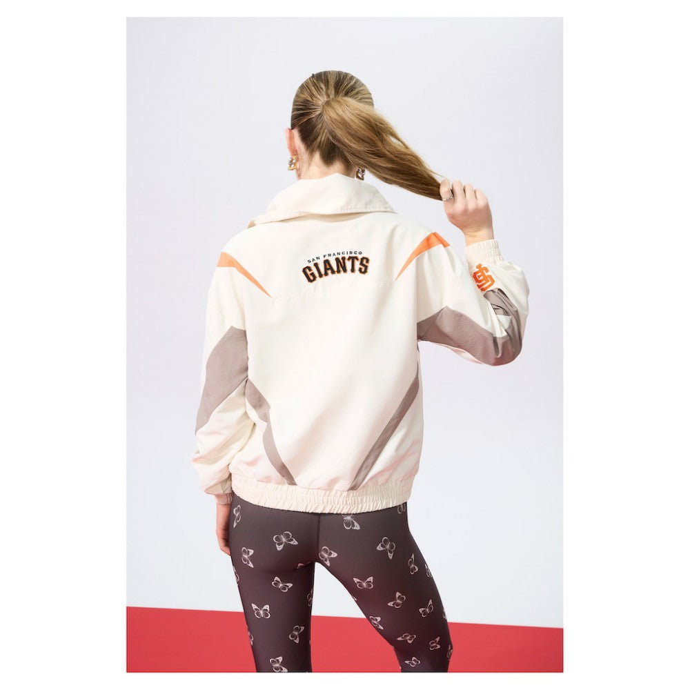 San Francisco Giants Terez Women's Ripstop Chevron Quarter-Zip Pullover - MLB
