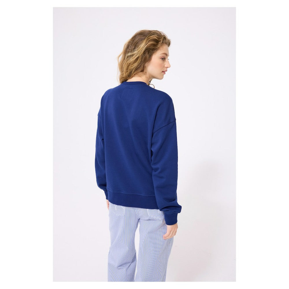 Houston Astros Terez Women's Oversized Gemstone Logo Sweatshirt - MLB
