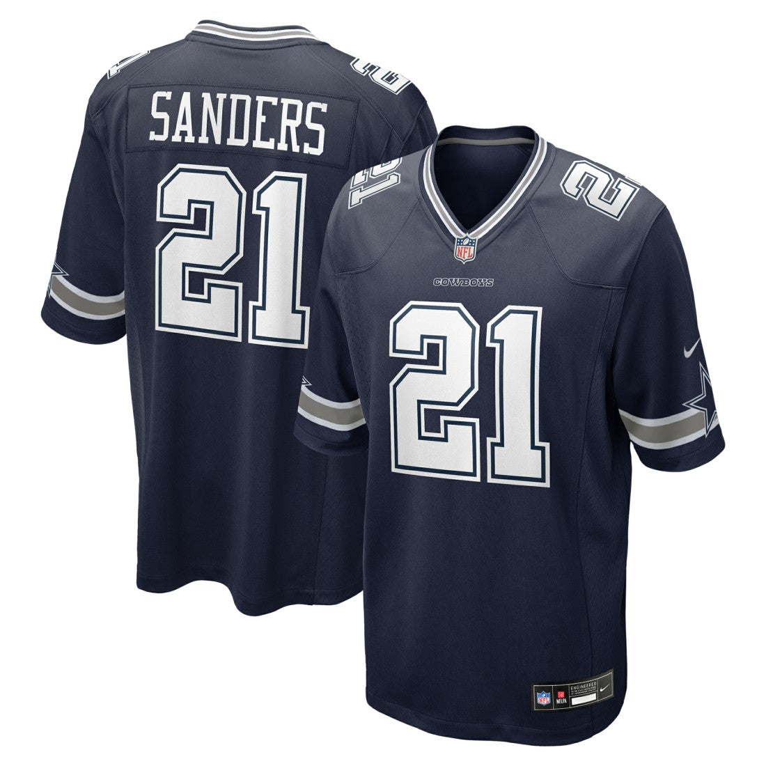 Deion Sanders Dallas Cowboys Team Retired Player Game Jersey Navy | Nike for Sale