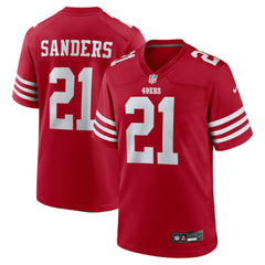 Deion Sanders San Francisco 49ers Team Retired Player Game Jersey Scarlet | Nike for Sale