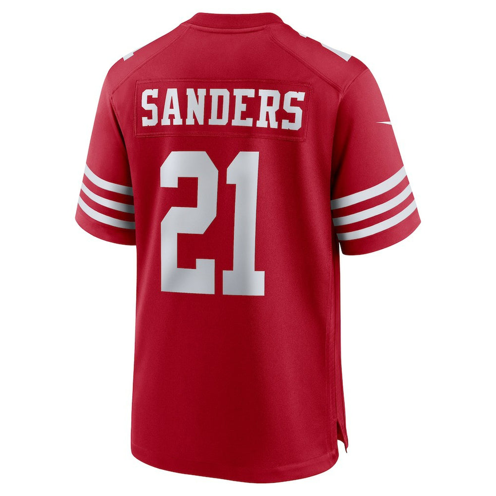 Deion Sanders San Francisco 49ers Team Retired Player Game Jersey Scarlet | Nike for Sale
