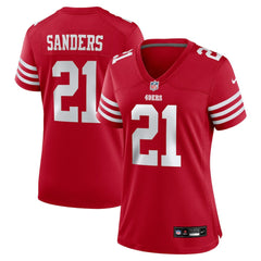 Deion Sanders San Francisco 49ers Women's Retired Player Game Jersey Scarlet | Nike for Sale