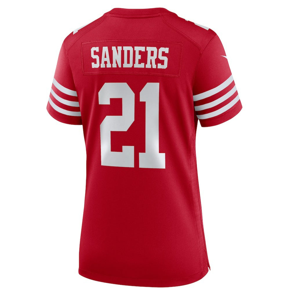 Deion Sanders San Francisco 49ers Women's Retired Player Game Jersey Scarlet | Nike for Sale