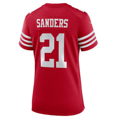 Deion Sanders San Francisco 49ers Women's Retired Player Game Jersey Scarlet | Nike for Sale