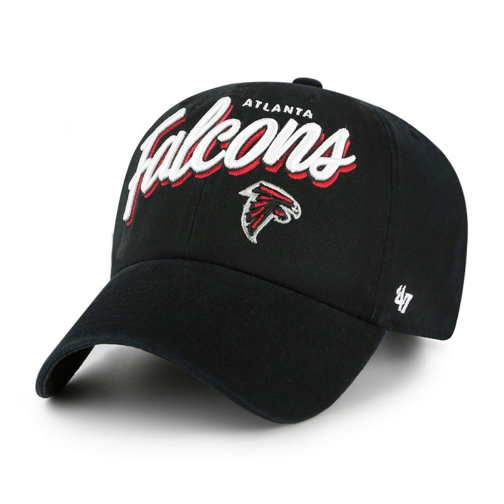 Atlanta Falcons '47 Women's Ariana Clean Up Adjustable Hat Black | 47 brand