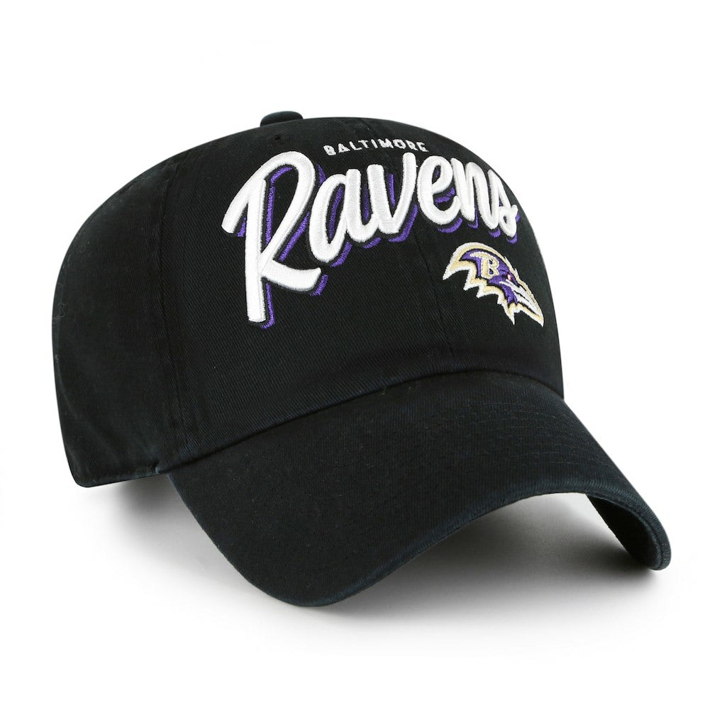 Baltimore Ravens '47 Women's Ariana Clean Up Adjustable Hat Black | 47 brand