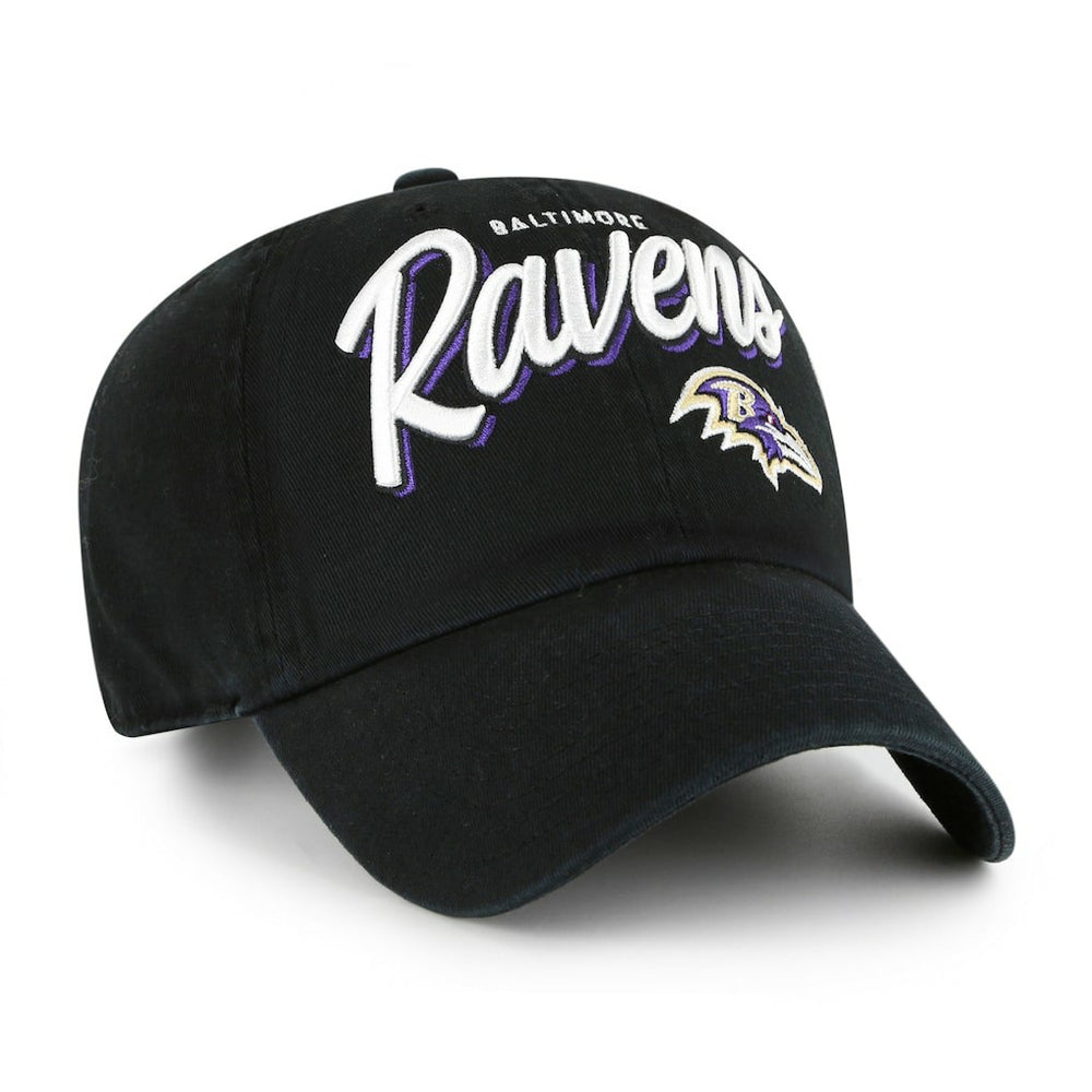 Baltimore Ravens '47 Women's Ariana Clean Up Adjustable Hat Black | 47 brand