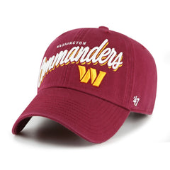 Washington Commanders '47 Women's Ariana Clean Up Adjustable Hat Burgundy | 47 brand