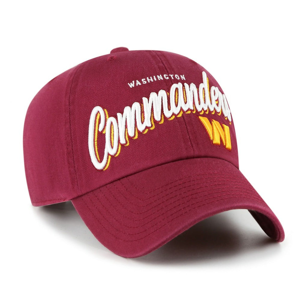 Washington Commanders '47 Women's Ariana Clean Up Adjustable Hat Burgundy | 47 brand