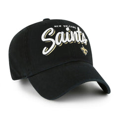 New Orleans Saints '47 Women's Ariana Clean Up Adjustable Hat Black | 47 brand