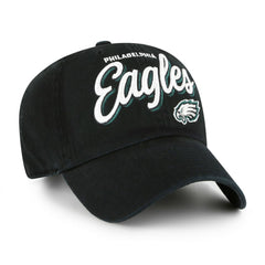 Philadelphia Eagles '47 Women's Ariana Clean Up Adjustable Hat Black | 47 brand