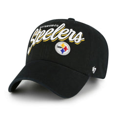 Pittsburgh Steelers '47 Women's Ariana Clean Up Adjustable Hat Black | 47 brand