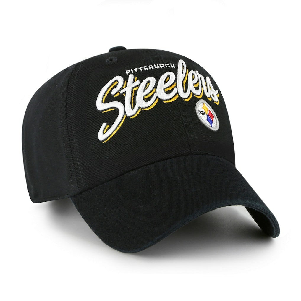 Pittsburgh Steelers '47 Women's Ariana Clean Up Adjustable Hat Black | 47 brand