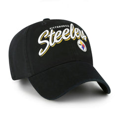 Pittsburgh Steelers '47 Women's Ariana Clean Up Adjustable Hat Black | 47 brand