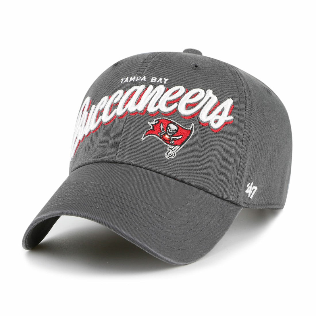 Tampa Bay Buccaneers '47 Women's Ariana Clean Up Adjustable Hat Graphite | 47 brand