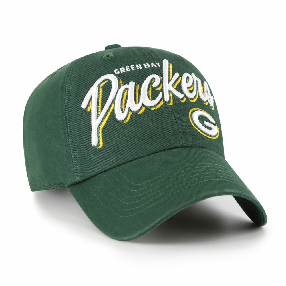 Green Bay Packers '47 Women's Ariana Clean Up Adjustable Hat Green | 47 brand