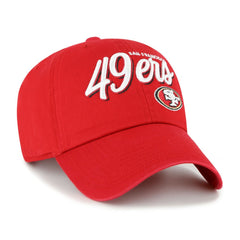 San Francisco 49ers '47 Women's Ariana Clean Up Adjustable Hat Scarlet | 47 brand