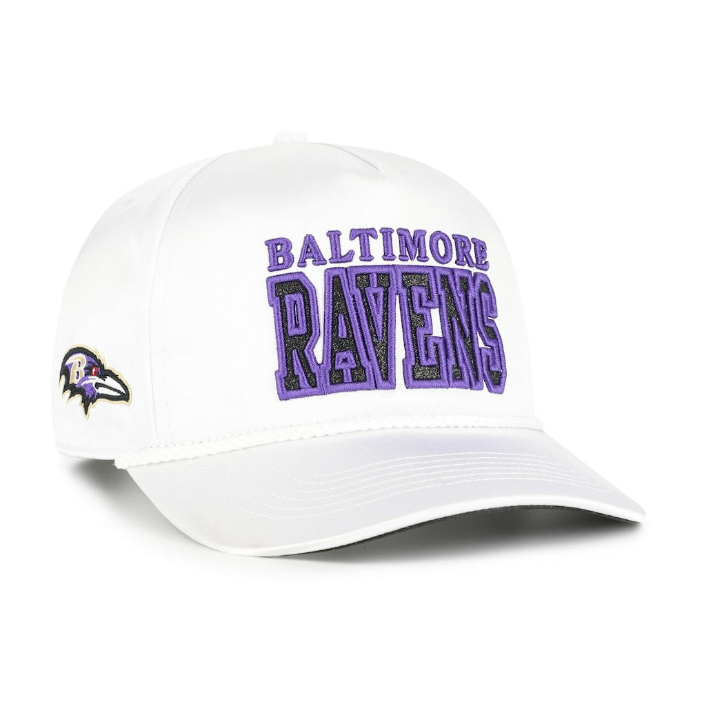 Baltimore Ravens '47 Women's Outspoken Hitch Adjustable Hat White | 47 brand
