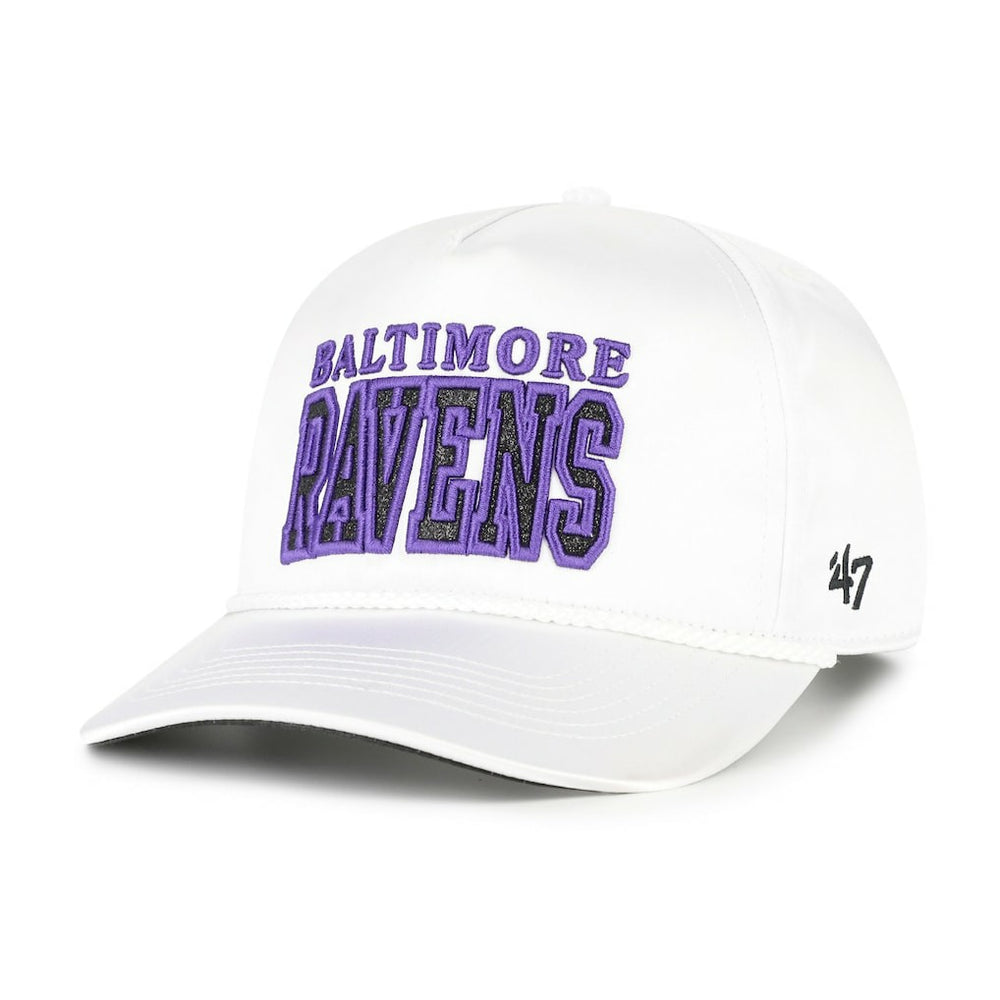 Baltimore Ravens '47 Women's Outspoken Hitch Adjustable Hat White | 47 brand