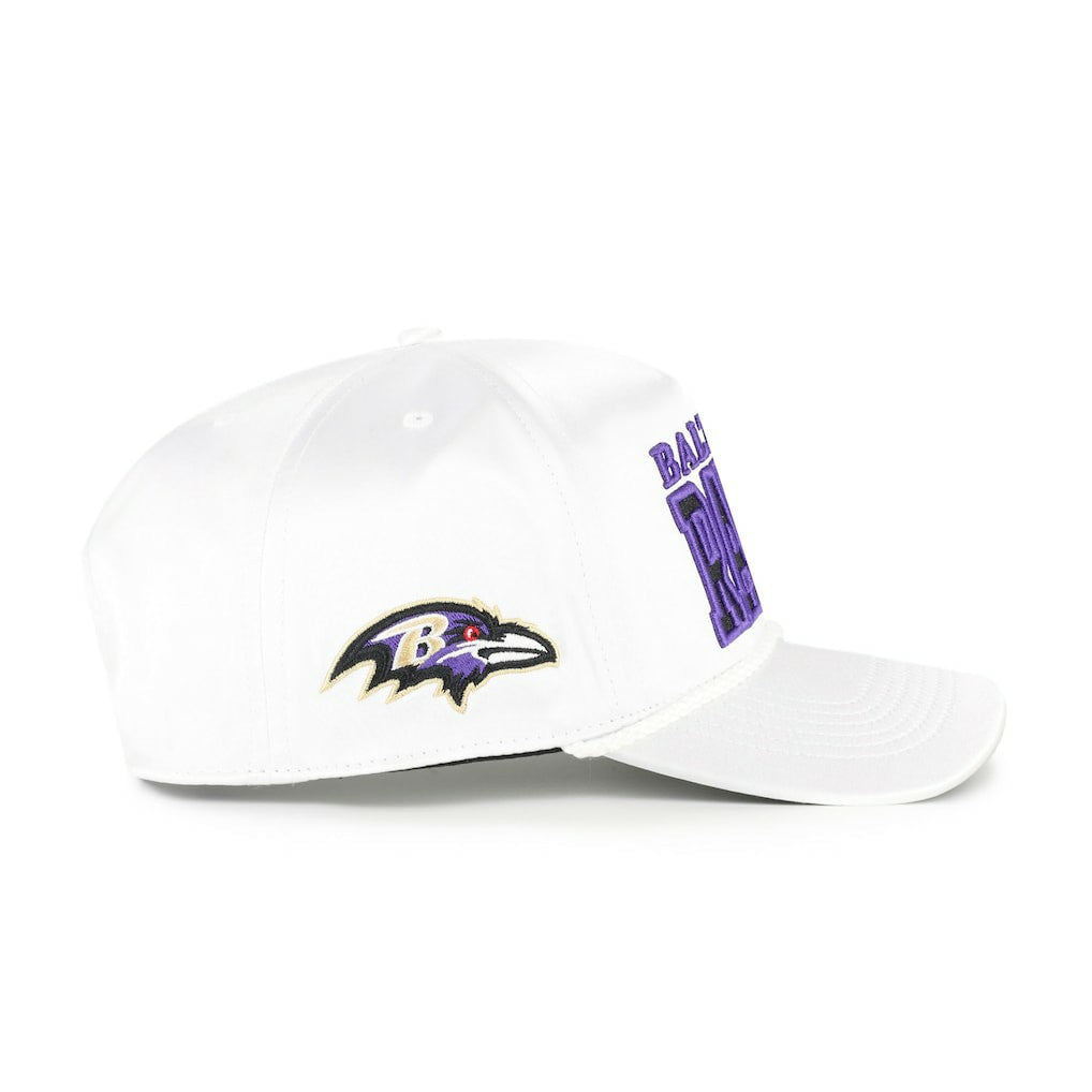 Baltimore Ravens '47 Women's Outspoken Hitch Adjustable Hat White | 47 brand