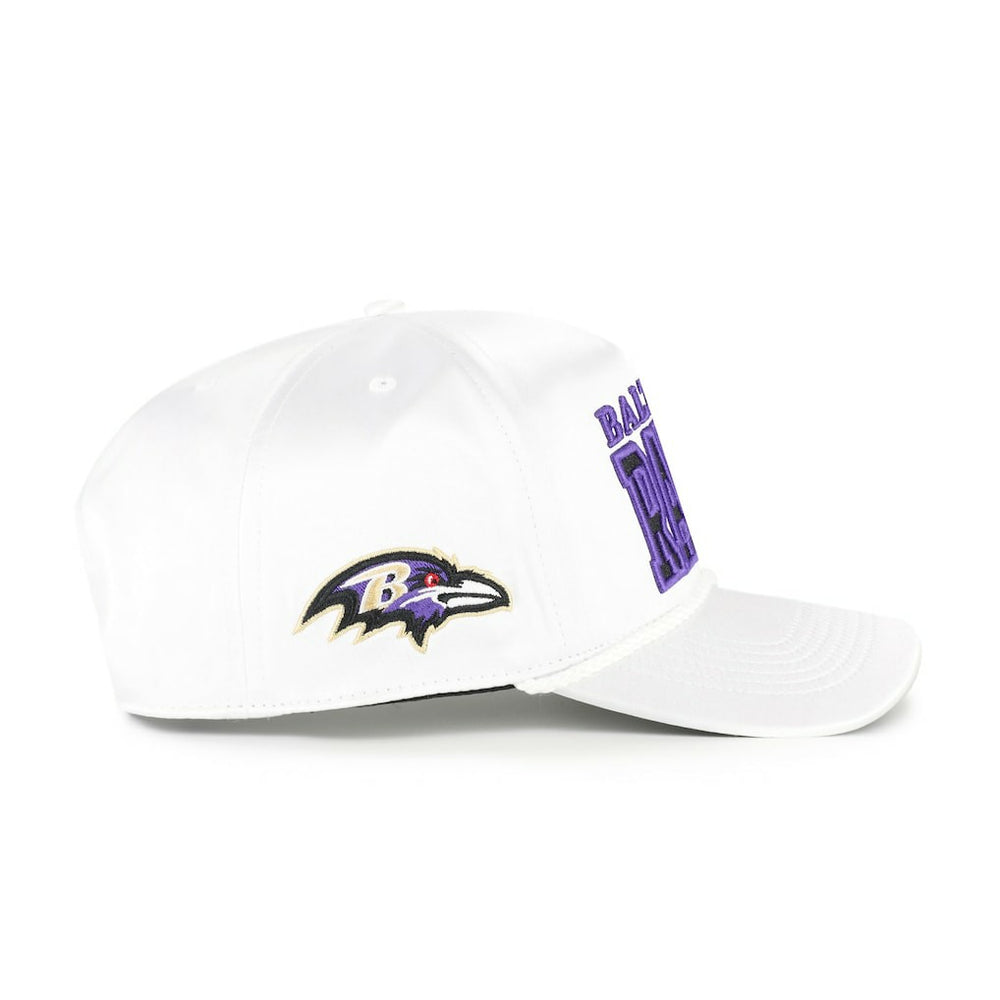 Baltimore Ravens '47 Women's Outspoken Hitch Adjustable Hat White | 47 brand