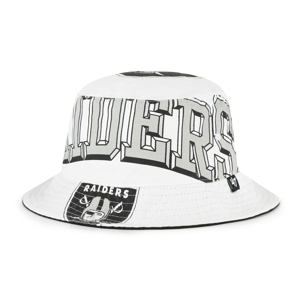 Las Vegas Raiders '47 Women's Energize Bucket Hat White | 47 brand