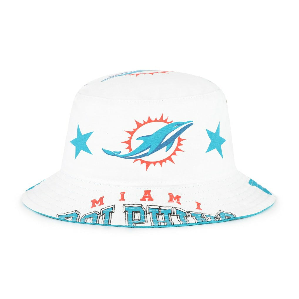 Miami Dolphins '47 Women's Energize Bucket Hat White | 47 brand