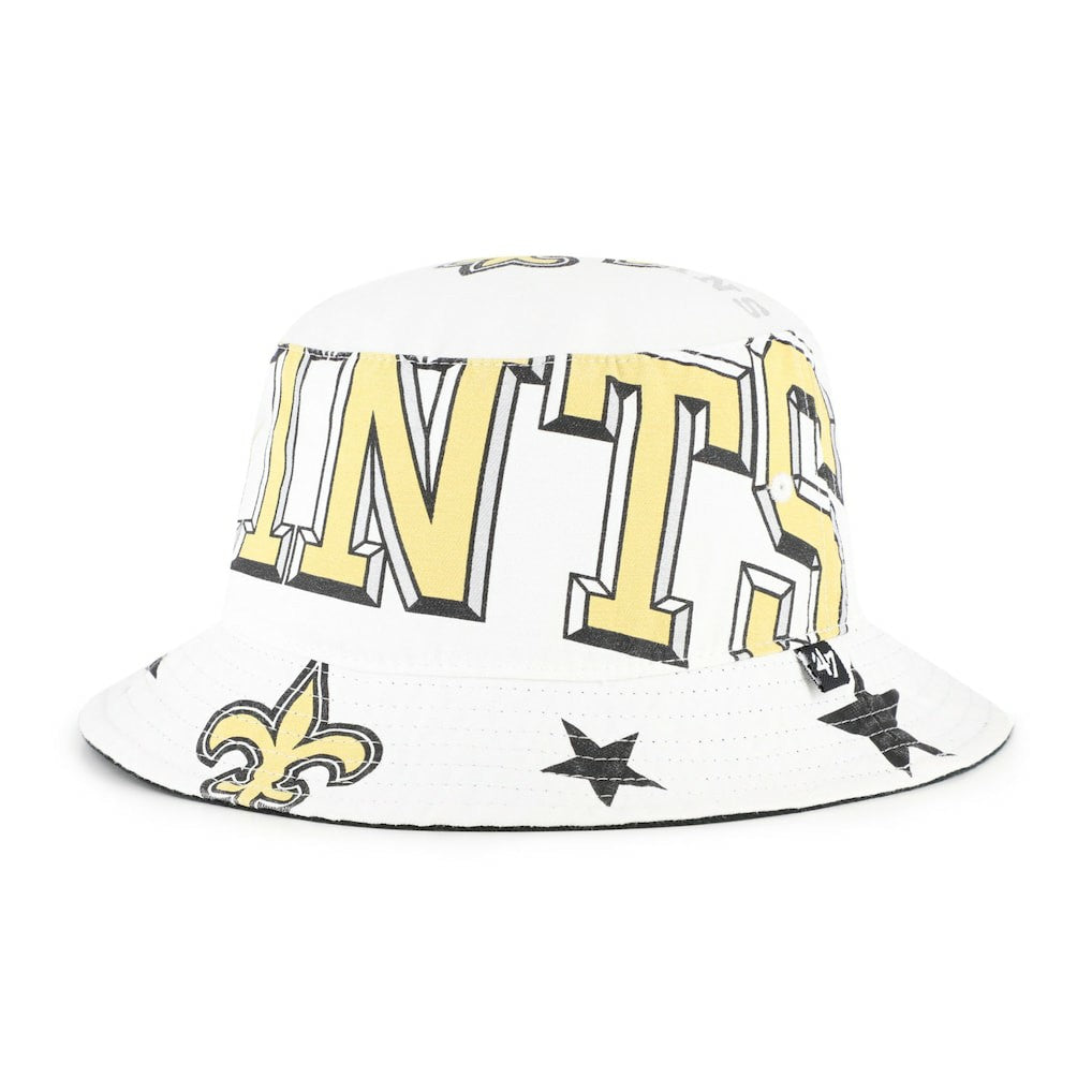 New Orleans Saints '47 Women's Energize Bucket Hat White | 47 brand