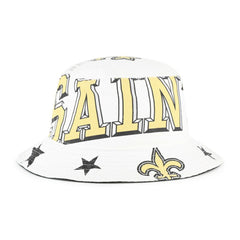 New Orleans Saints '47 Women's Energize Bucket Hat White | 47 brand