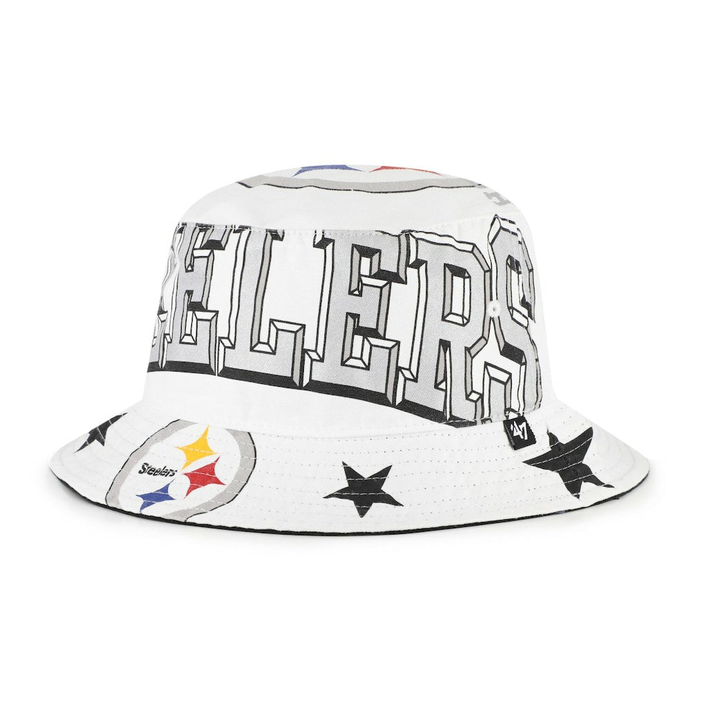 Pittsburgh Steelers '47 Women's Energize Bucket Hat White | 47 brand