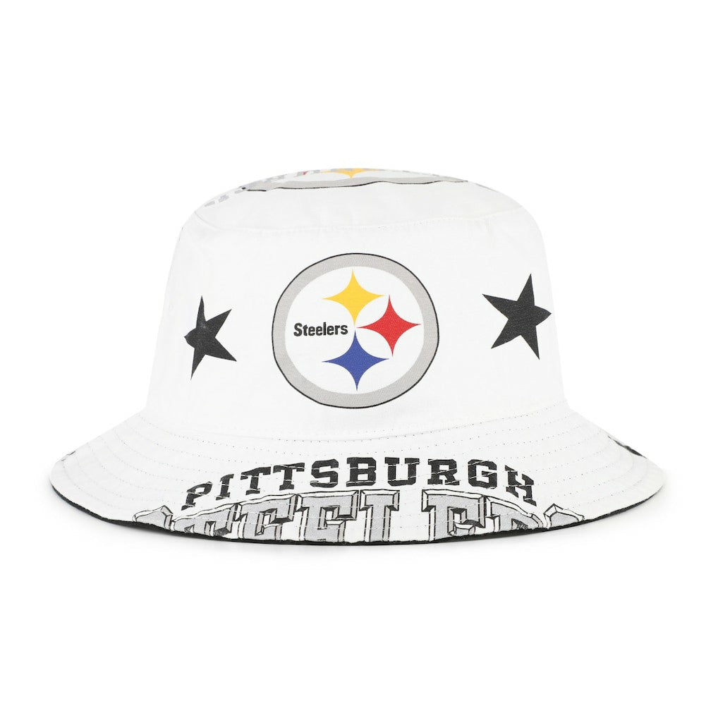 Pittsburgh Steelers '47 Women's Energize Bucket Hat White | 47 brand