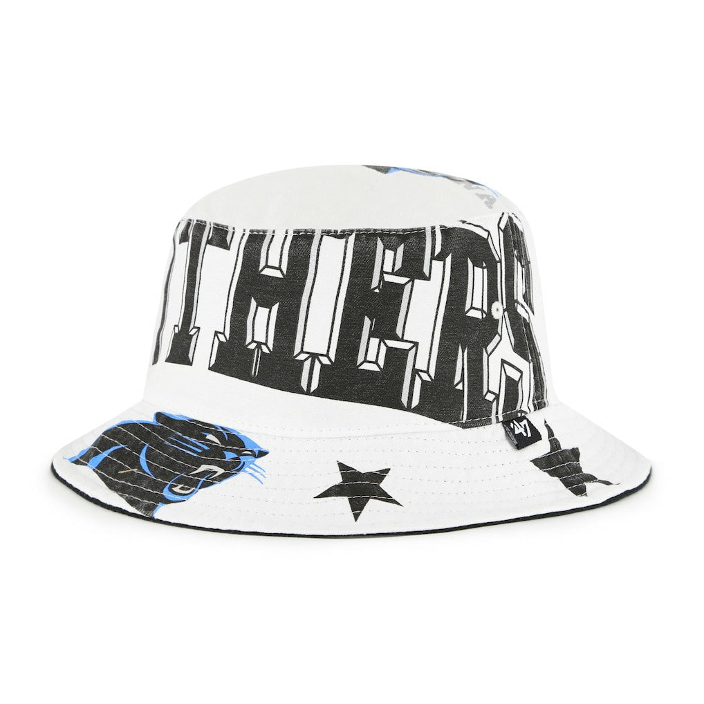 Carolina Panthers '47 Women's Energize Bucket Hat White | 47 brand