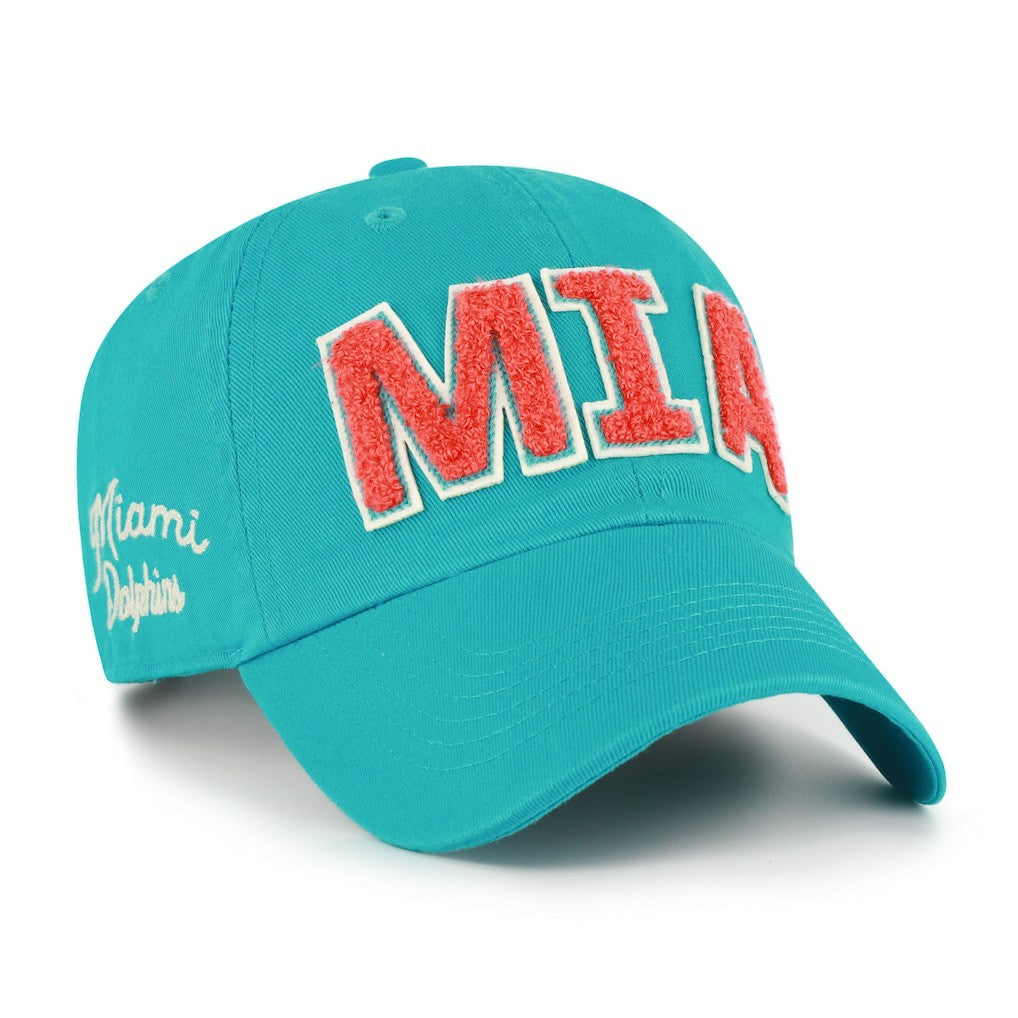Miami Dolphins '47 Women's Zoey Clean Up Adjustable Hat Aqua | 47 brand