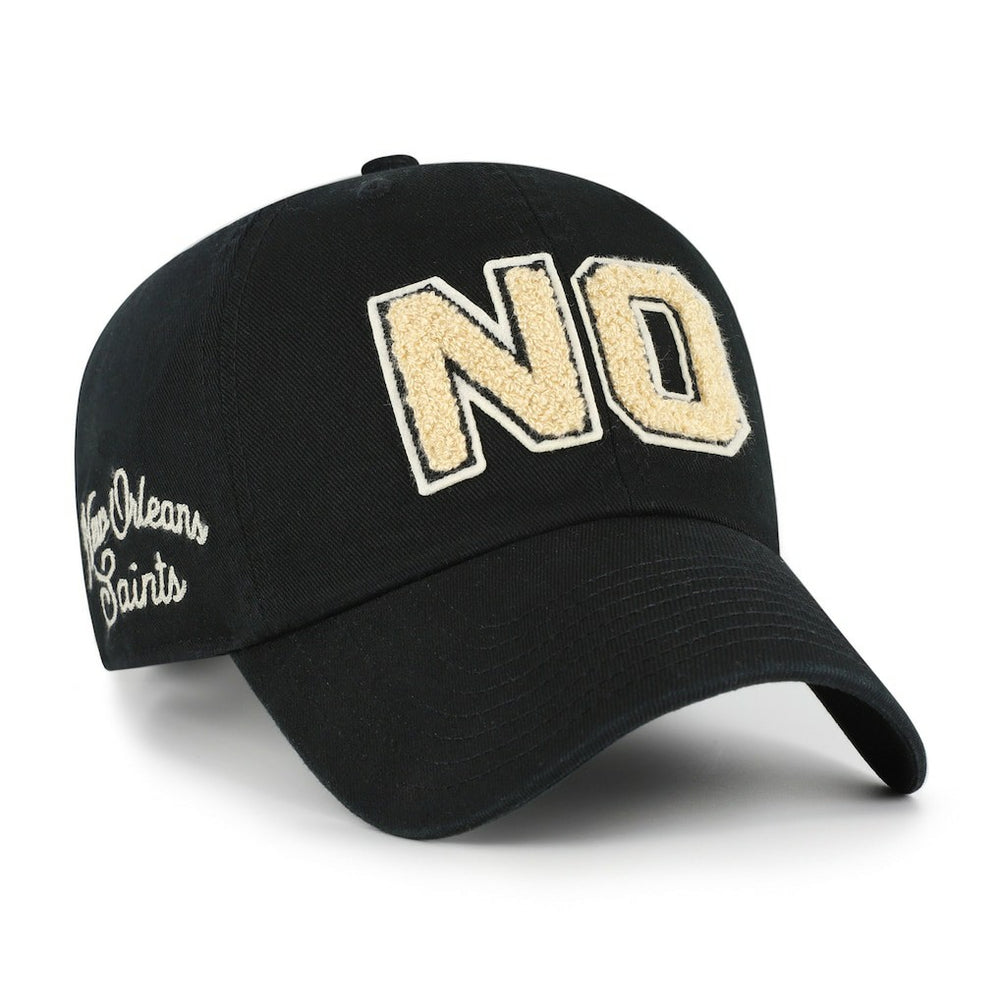 New Orleans Saints '47 Women's Zoey Clean Up Adjustable Hat Black | 47 brand