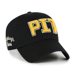 Pittsburgh Steelers '47 Women's Zoey Clean Up Adjustable Hat Black | 47 brand