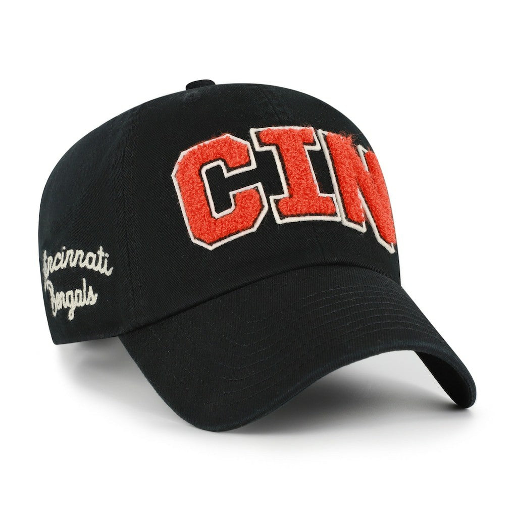 Cincinnati Bengals '47 Women's Zoey Clean Up Adjustable Hat Black | 47 brand