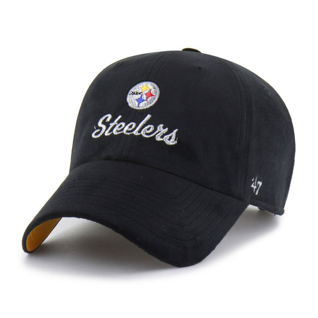 Pittsburgh Steelers '47 Women's Spirited Clean Up Adjustable Hat Black | 47 brand