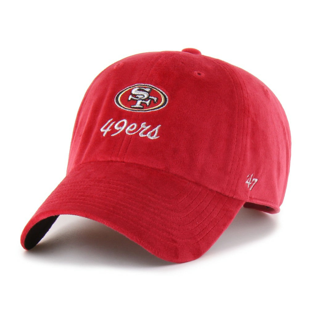 San Francisco 49ers '47 Women's Spirited Clean Up Adjustable Hat Scarlet | 47 brand