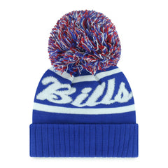 Buffalo Bills '47 Women's Spirited Cuffed Knit Hat with Pom Royal | 47 brand