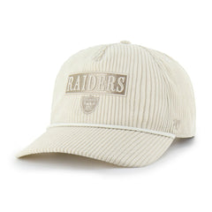 Las Vegas Raiders '47 Women's Mellow Corduroy Hitch Adjustable Hat Natural | 47 brand