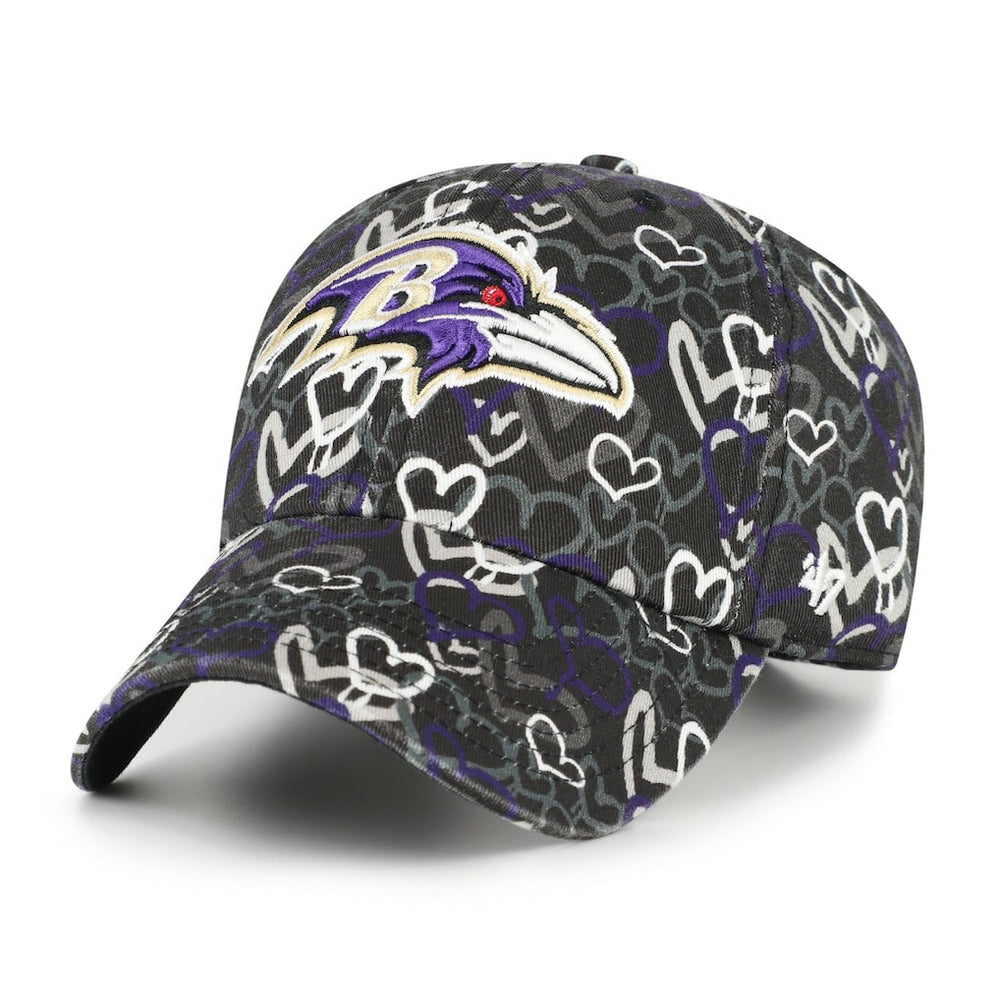 Baltimore Ravens '47 Girls Youth Mural Clean Up Adjustable Hat Black | 47 brand