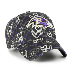 Baltimore Ravens '47 Girls Youth Mural Clean Up Adjustable Hat Black | 47 brand